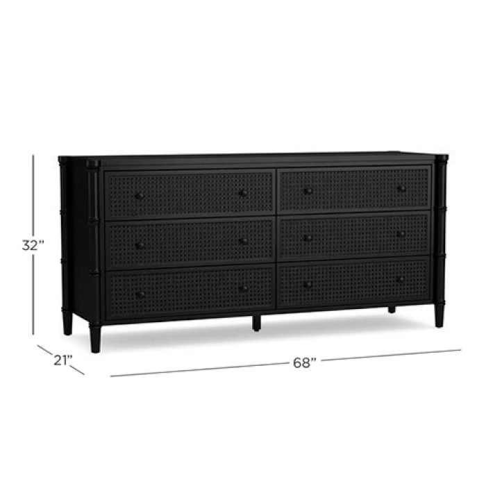 Colonial Cane 6 Drawer Dresser | Williams Sonoma Colonial Cane 6 Drawer Dresser | Williams Sonoma