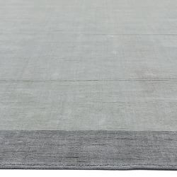 Border Linen Hand Loomed Rug