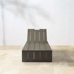 Larnaca Outdoor Grey Teak Chaise