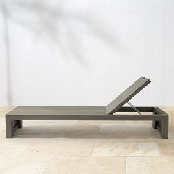 Larnaca Outdoor Grey Teak Chaise