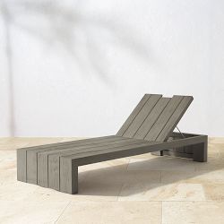 Larnaca Outdoor Grey Teak Chaise