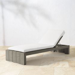 Larnaca Outdoor Grey Teak Chaise