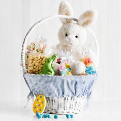 West Elm x Williams Sonoma Pink Daisy Easter Basket