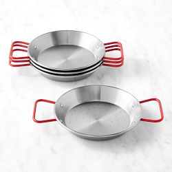Williams Sonoma Paella Pan Set of 4, 8"