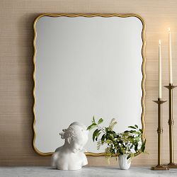AERIN x Williams Sonoma Home Gold Wave Wall Mirror