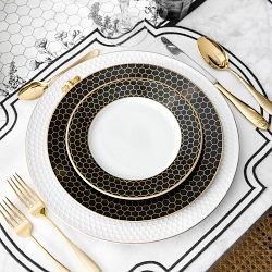 Honeycomb Embossed Chargers