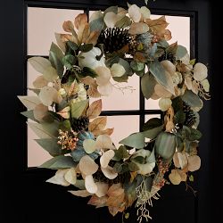 Pumpkin Patch UV Protected Faux Wreath &amp; Garland