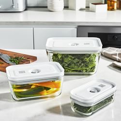 Zwilling Fresh &amp; Save 3-Piece Glass Food Storage Container, Meal Prep Containers