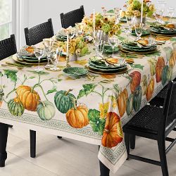 Garden Pumpkin Tablecloth, 70"x108"