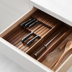 OPEN BOX: Hold Everything In Drawer Knife Holder Ashwood, Large