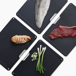 Joseph Joseph Folio Chopping Board, Steel, Set of 4