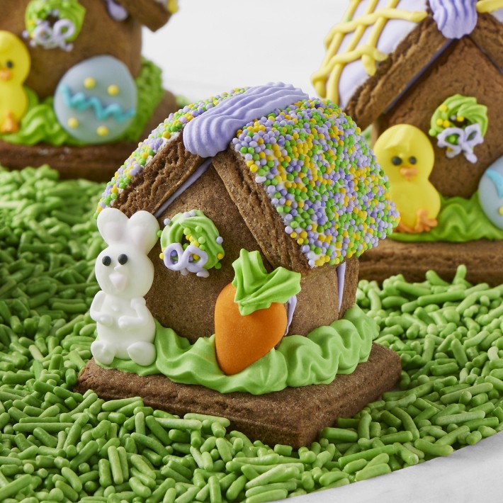 Mini Easter Gingerbread Houses, Set of 6 | Williams Sonoma