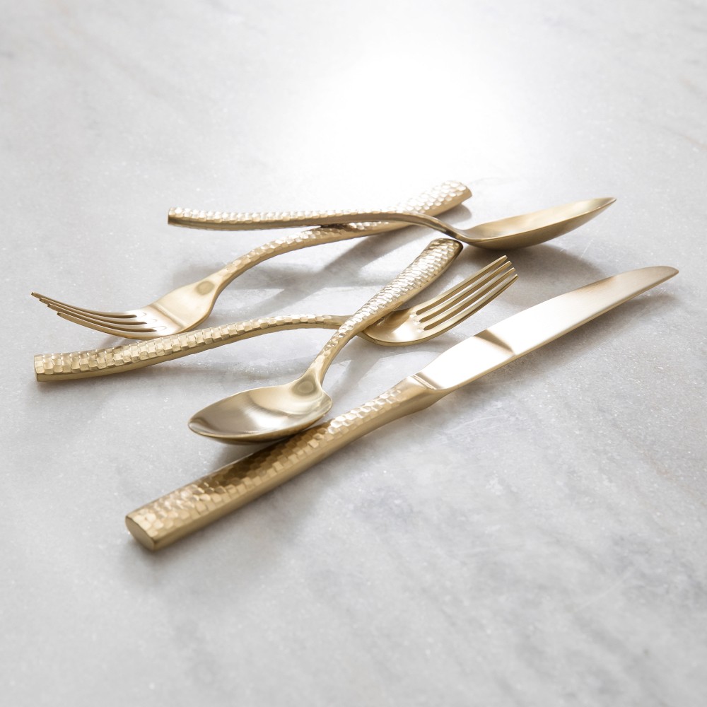 Fortessa Lucca Faceted Flatware Sets - Williams Sonoma