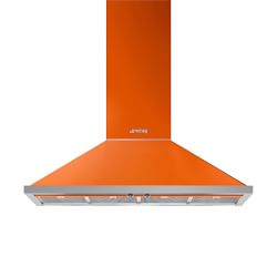 SMEG Portofino Wall Ventilation Hood, Orange, 48"