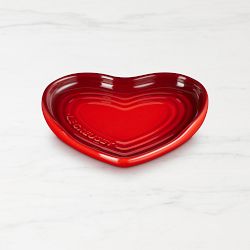 Le Creuset Stoneware Heart Shaped Spoon Rest, Cerise