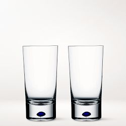 Orrefors Intermezzo Blue Highballs, Set of 2