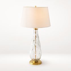 Kinsley Spiral Glass Table Lamp