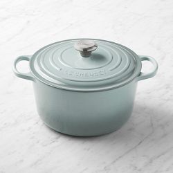 Le Creuset Enameled Cast Iron Signature Deep Round Oven, 6 1/2-Qt., Sea Salt