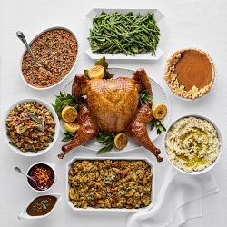 Williams Sonoma Test Kitchen Spatchcock Turkey Dinner Serves 12-14