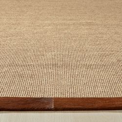 Sisal With Hide Border Rug