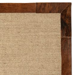 Sisal With Hide Border Rug