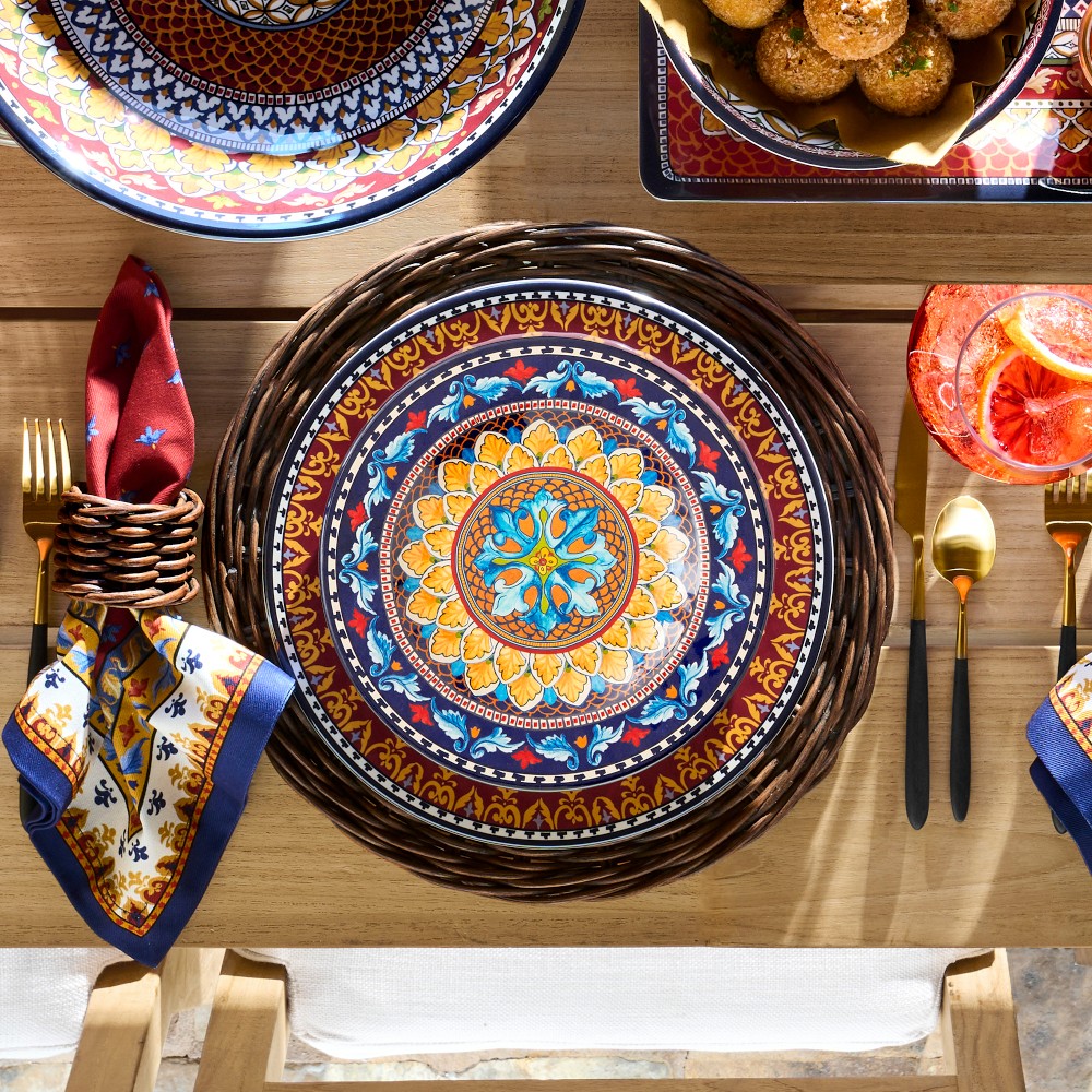 Sicily Outdoor Melamine Mixed Salad Plates | Williams Sonoma