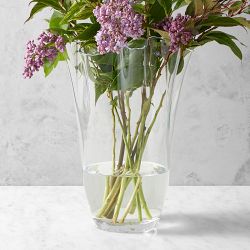 OPEN BOX:Ruffle Glass Vase, 15.75"