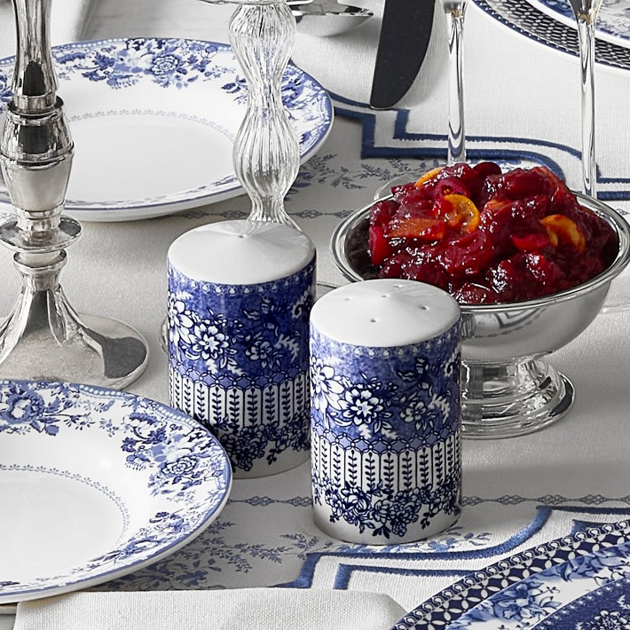 English Floral Salt & Pepper Shakers | Williams Sonoma