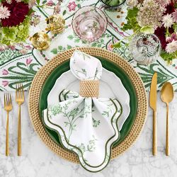 AERIN x Williams Sonoma Scalloped Floral Napkins, Set of 4