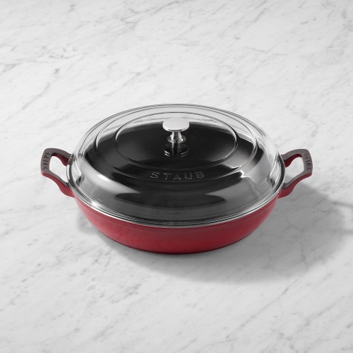 Staub Enameled Cast Iron Everything Braiser, 3 1/2-Qt., Cherry