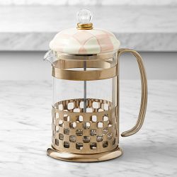 MacKenzie-Childs French Press, Rosy Check