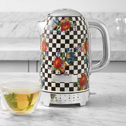 MacKenzie-Childs Electric Kettle, Courtly Flower Market