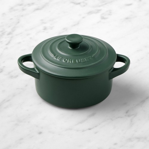 Le Creuset Stoneware Mini Round Cocotte, 8-oz, Foret