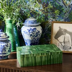 Mia Straw Marquetry Box