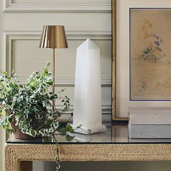 Selenite Obelisk Sculpture