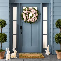 Famille Rose Pink Faux Wreath &amp; Garland