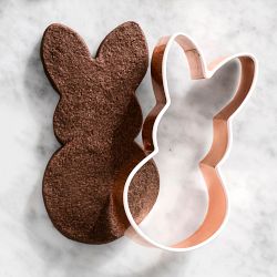 Williams Sonoma Bunny Copper Cookie Cutter with Silicone Edge