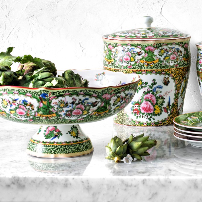 Famille Rose Porcelain Canisters | Williams Sonoma