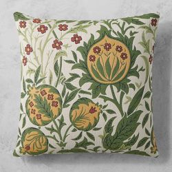 Morris &amp; Co. x Williams Sonoma Home Elmcote Performance Pillow Cover, Green
