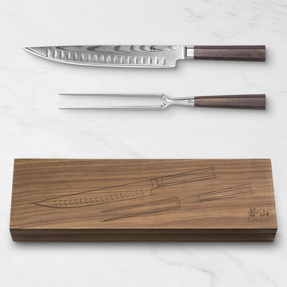 Cangshan Maya Carving Knife & Meat Fork Set - 2-Piece Set