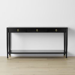 Lacourte 3-Drawer Open Console Table (61")