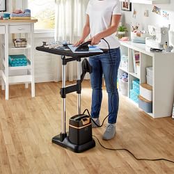 Rowenta IXEO All-in-One Iron and Steamer with Smart Ironing Board, Black