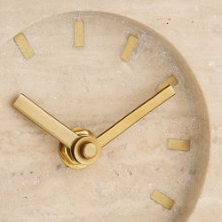 Orson Travertine Clock