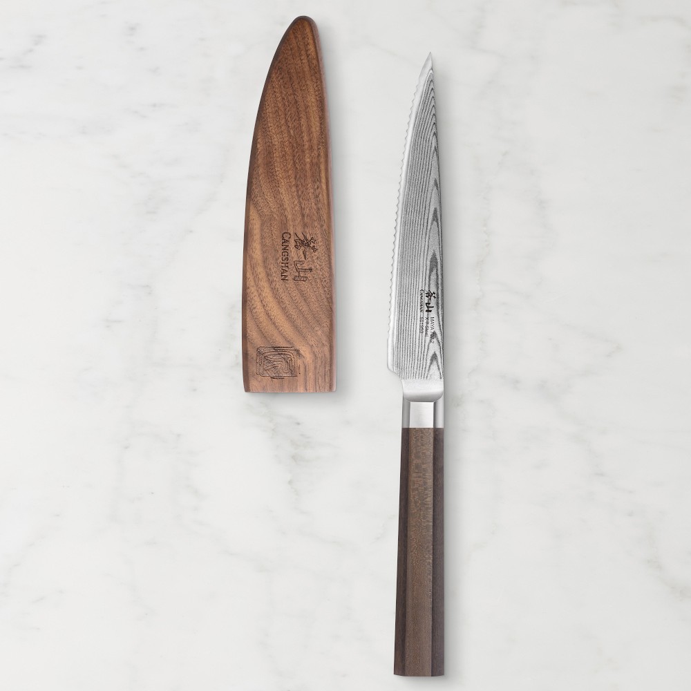 Cangshan Maya Serrated Utility Knife, 5" - 5"