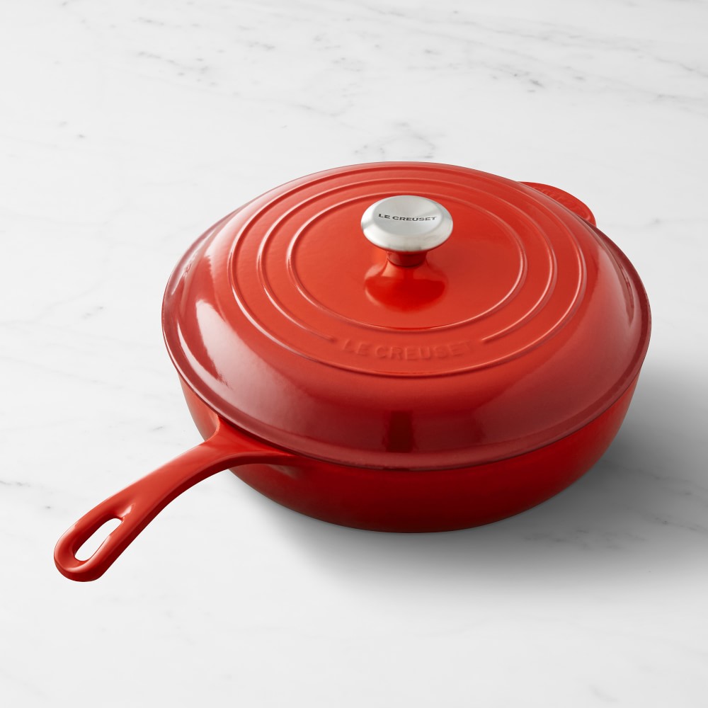 Le Creuset Deep Sauté Pan, 4.25-Qt. Red