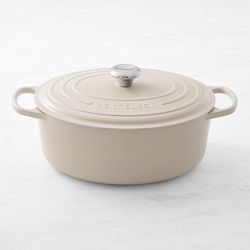 Le Creuset Signature Enameled Cast Iron Oval Dutch Oven, 6 3/4-Qt., Brioche