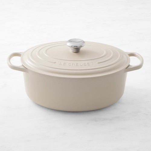 Le Creuset Signature Enameled Cast Iron Oval Dutch Oven, 6 3/4-Qt., Brioche
