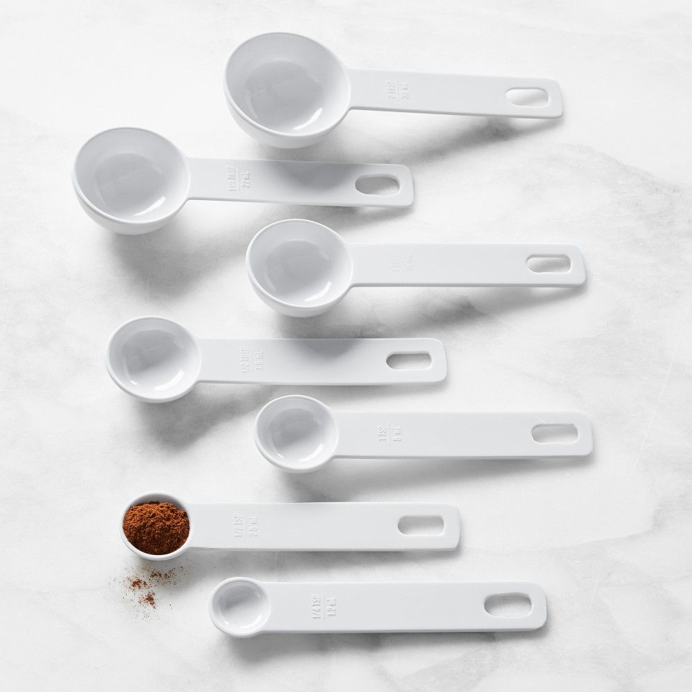 Williams Sonoma Round Melamine Measuring Cups & Spoons - Set of 7