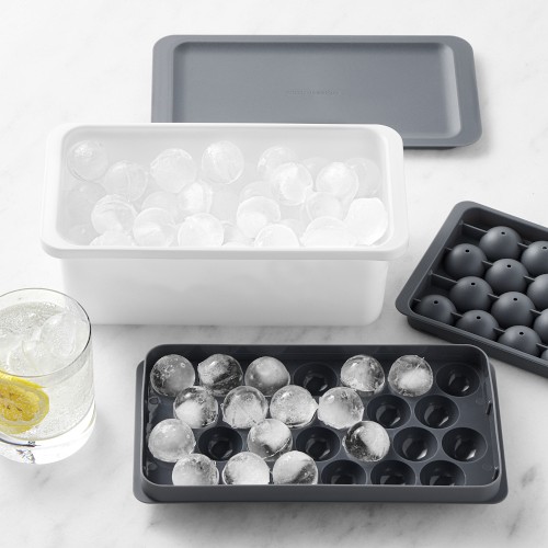 Williams Sonoma Mini Ice Spheres Tray with Ice Box