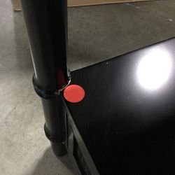 OPEN BOX: Cane 2 Drawer Nightstand, Wood, Ebony